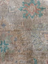 Fariha 9.1x12.1 Colorful Afghani Whitewashed Oushak