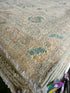 Fariha 9.1x12.1 Colorful Afghani Whitewashed Oushak