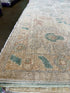 Fariha 9.1x12.1 Colorful Afghani Whitewashed Oushak