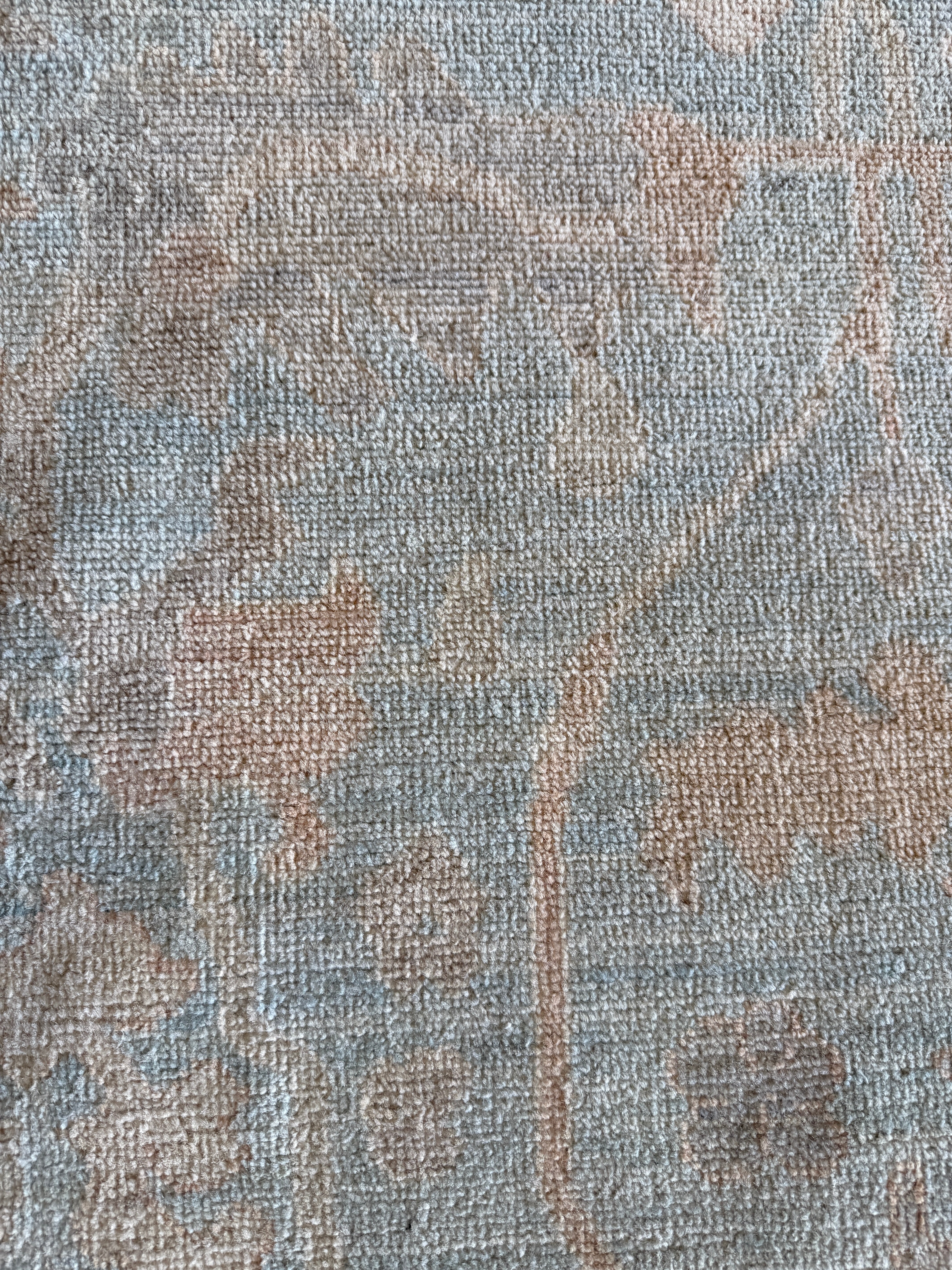 Lily Sondik 8.9x11.10 Light Blue Afghani Whitewashed Oushak
