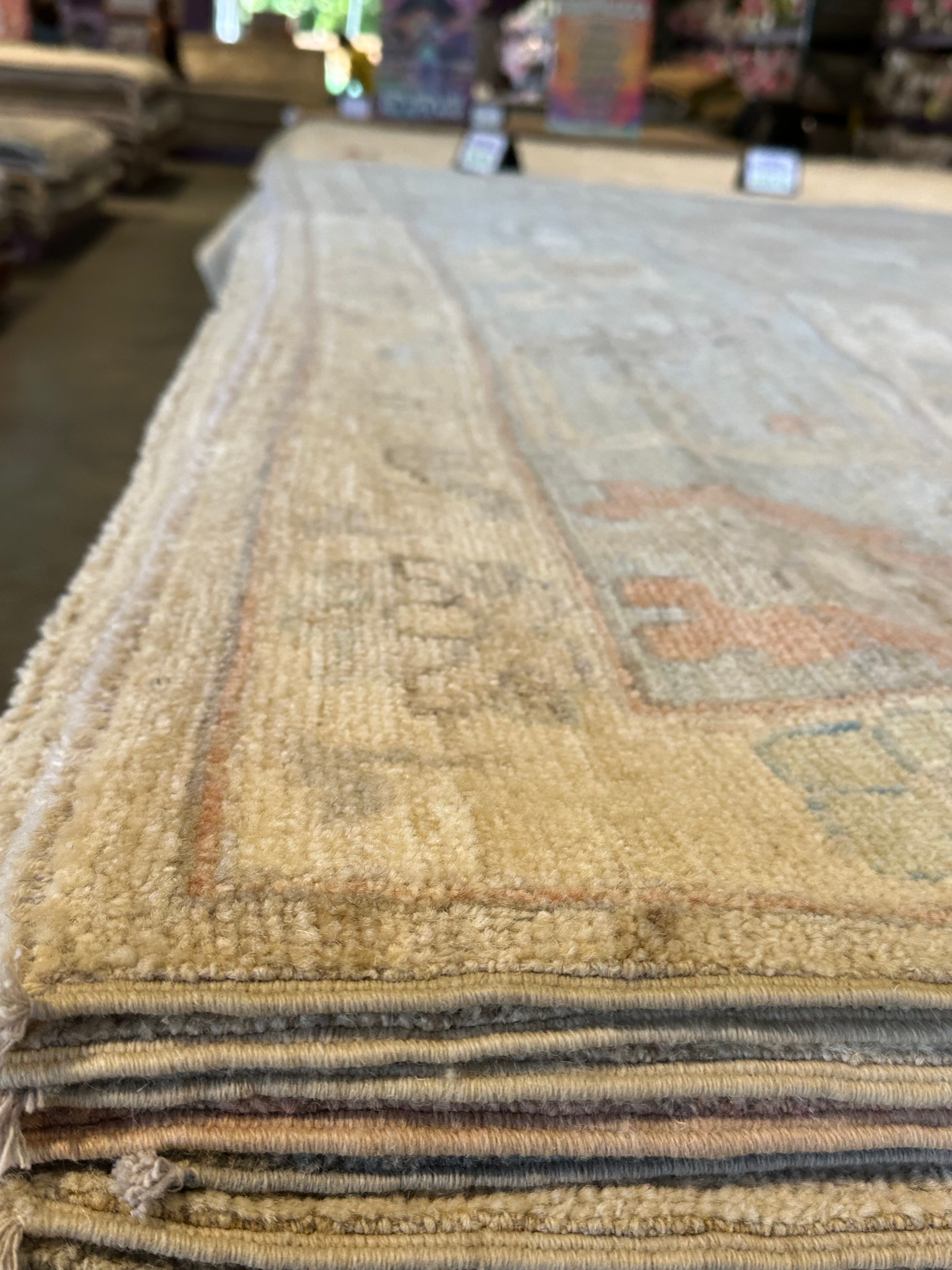 Patty Onagan 9.9x13.8 Afghani Whitewashed Oushak