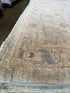 Kylee Jane 8.10x11.5 Cream & Blue Afghani Whitewashed Oushak