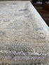 Kylee Jane 8.10x11.5 Cream & Blue Afghani Whitewashed Oushak