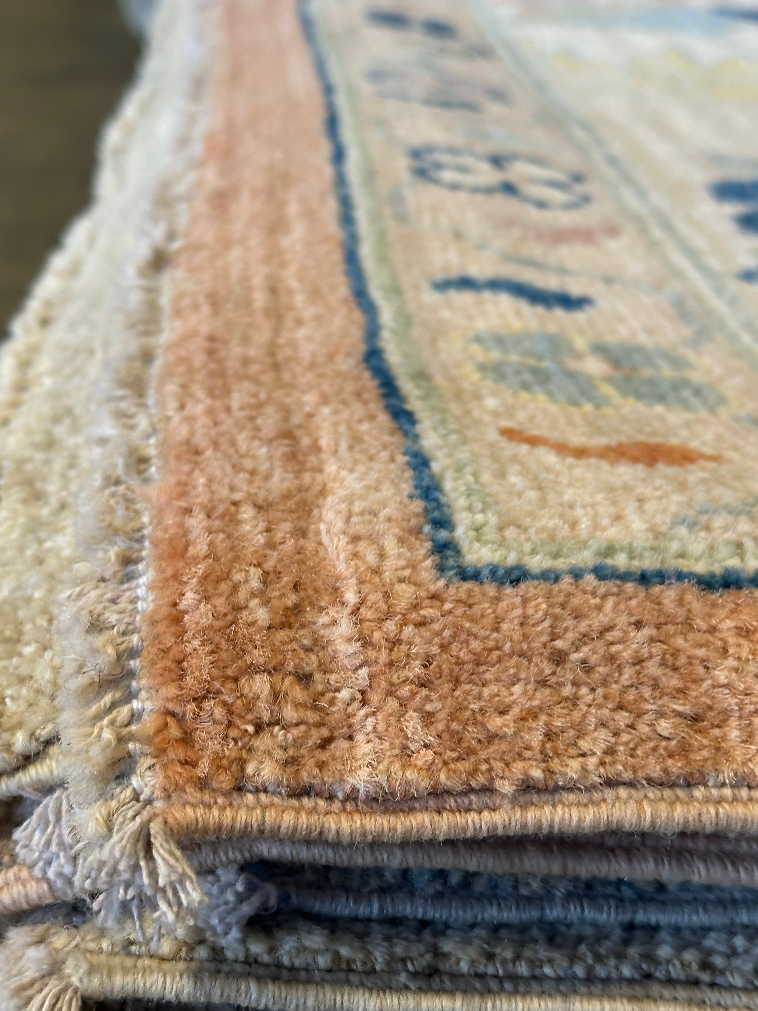 Kim Evey 9.11x13.11 Afghani Whitewashed Oushak