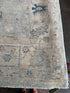 Kylee Jane 8.10x11.5 Cream & Blue Afghani Whitewashed Oushak