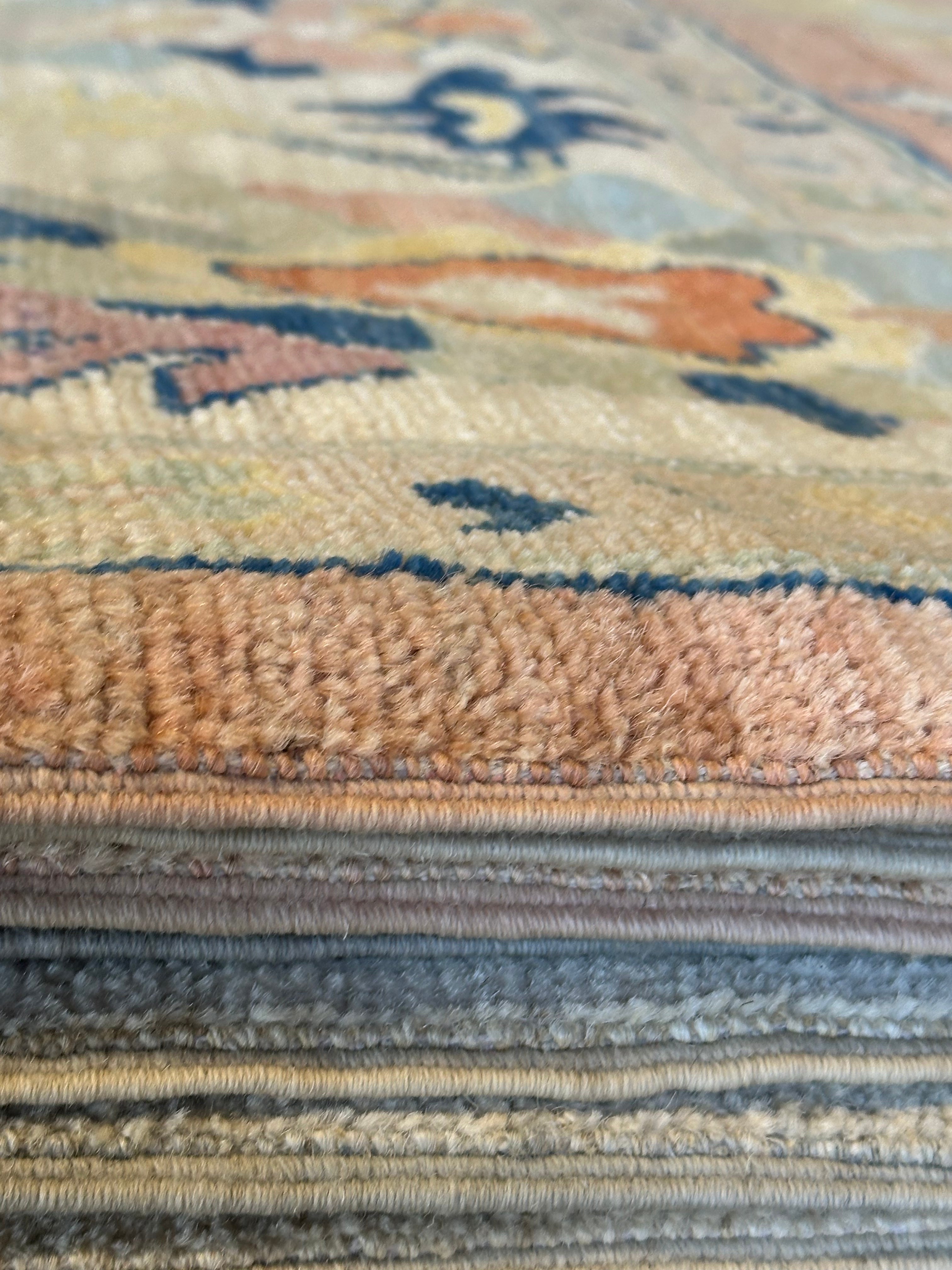 Kim Evey 9.11x13.11 Afghani Whitewashed Oushak