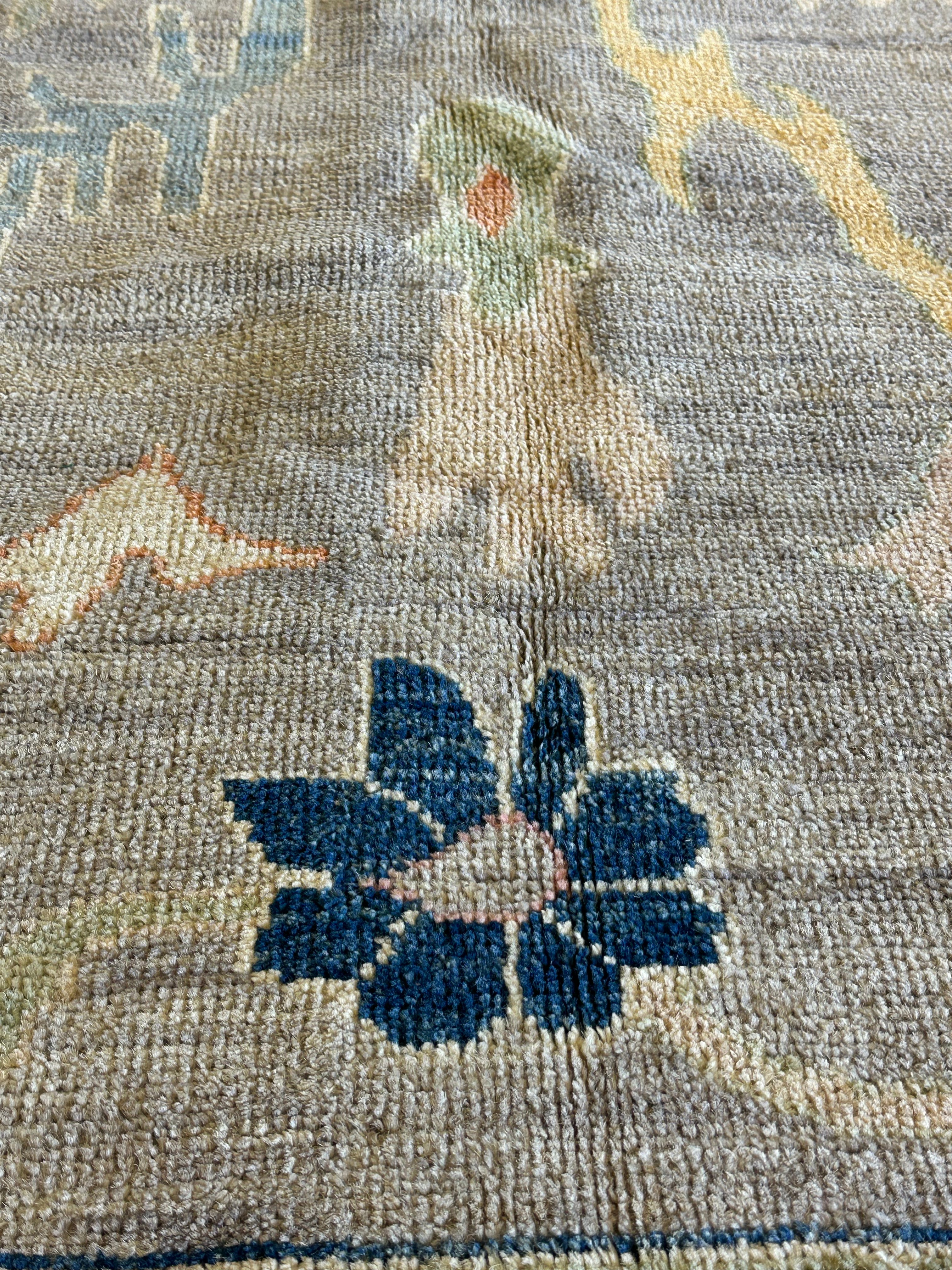 Lorna Scott 9.9x13.8 Afghani Whitewashed Oushak