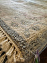 Kim Lankford 9x11.9 Grey & Tan Hand-Knotted Oushak