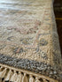 Kim Lankford 9x11.9 Grey & Tan Hand-Knotted Oushak