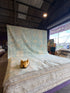 Angela Weintraub 9.3x11.11 Blue Afghani Whitewashed Oushak