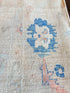 Anne Mayfair 8.1x12.4 Pink and Blue Afghani Whitewashed Oushak