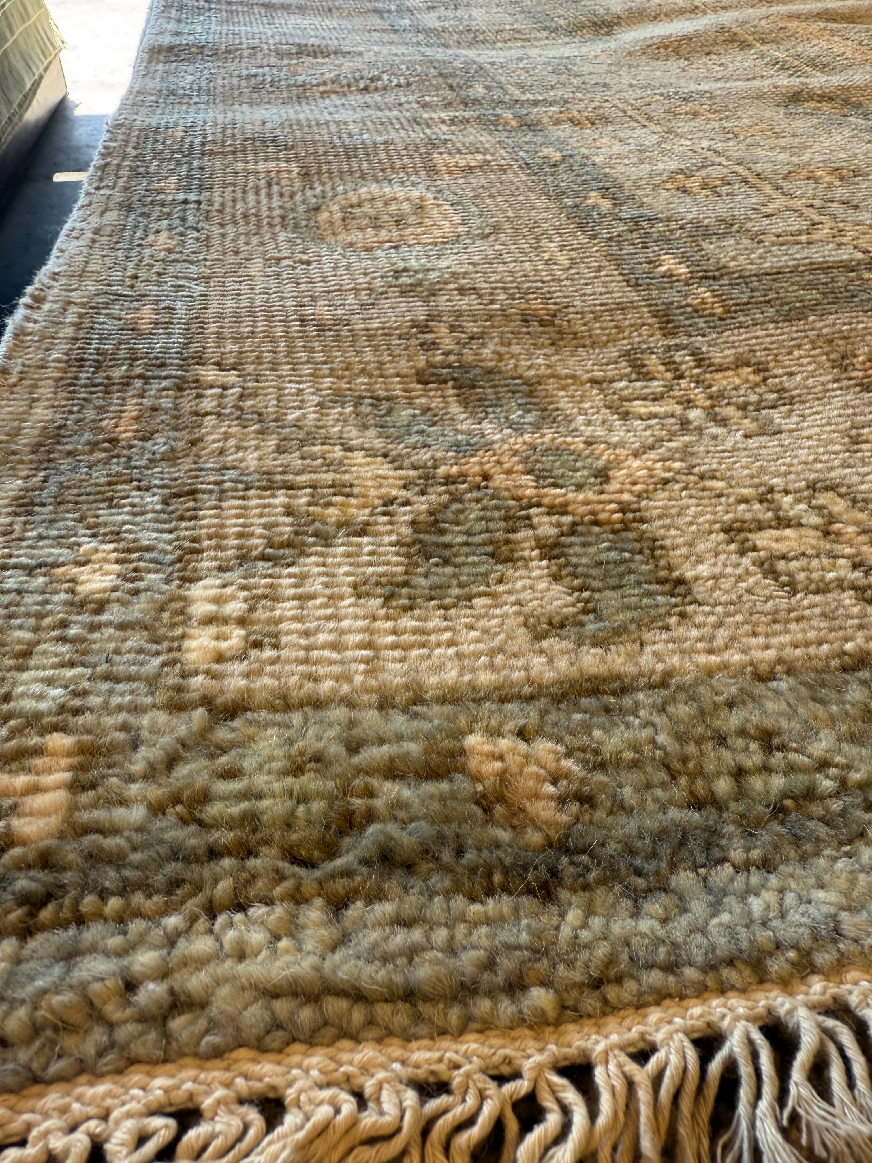 Michelle Ruben 8x10 Grey Hand-Knotted Oushak Rug