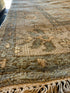 Michelle Ruben 8x10 Grey Hand-Knotted Oushak Rug