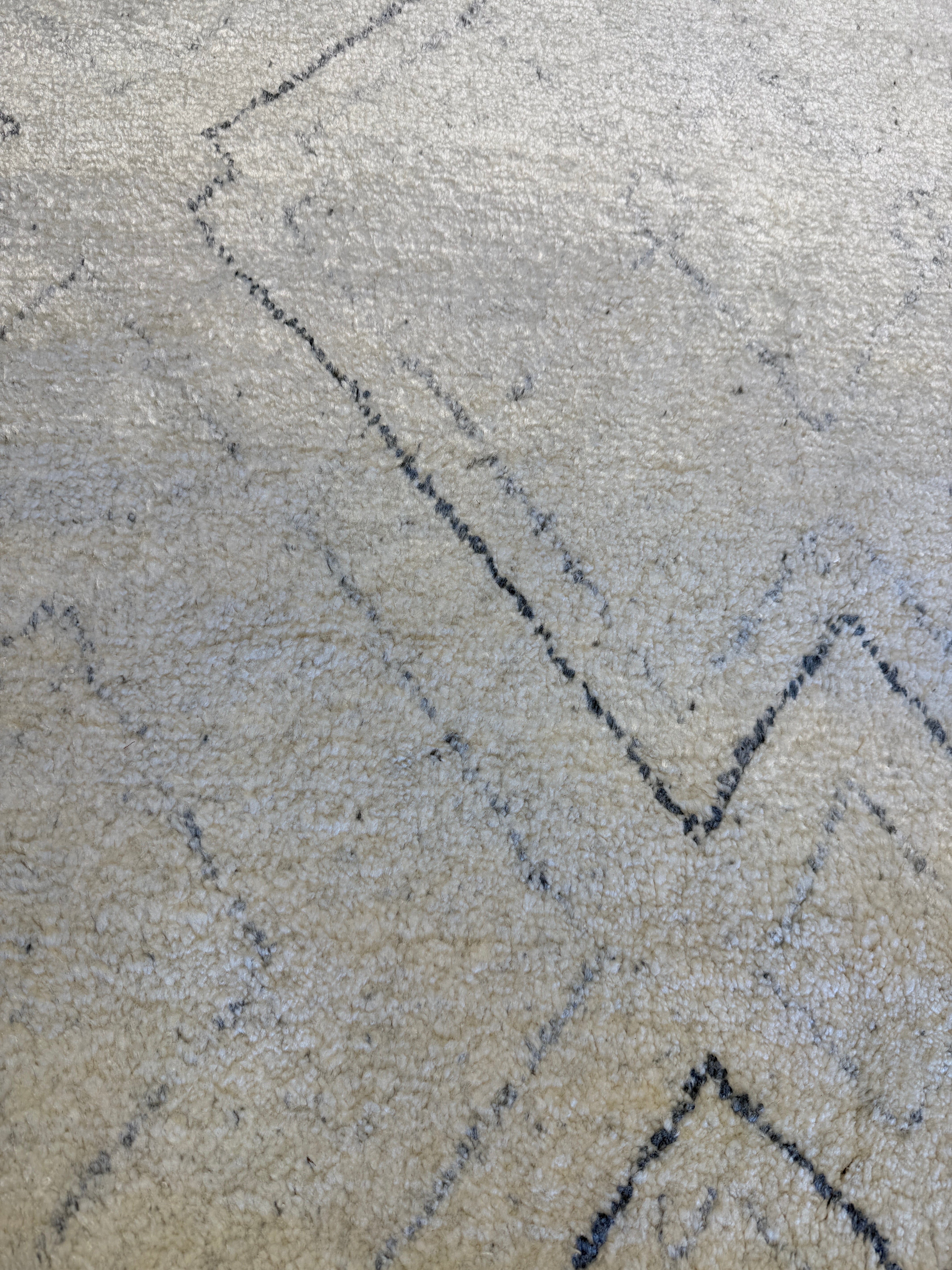 Peter Gadiot 8.3x10 Ivory Hand-Knotted Moroccan Style Rug