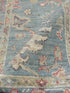Mindy Chen 2.10x8.7 Blue Afghani Whitewashed Oushak Runner