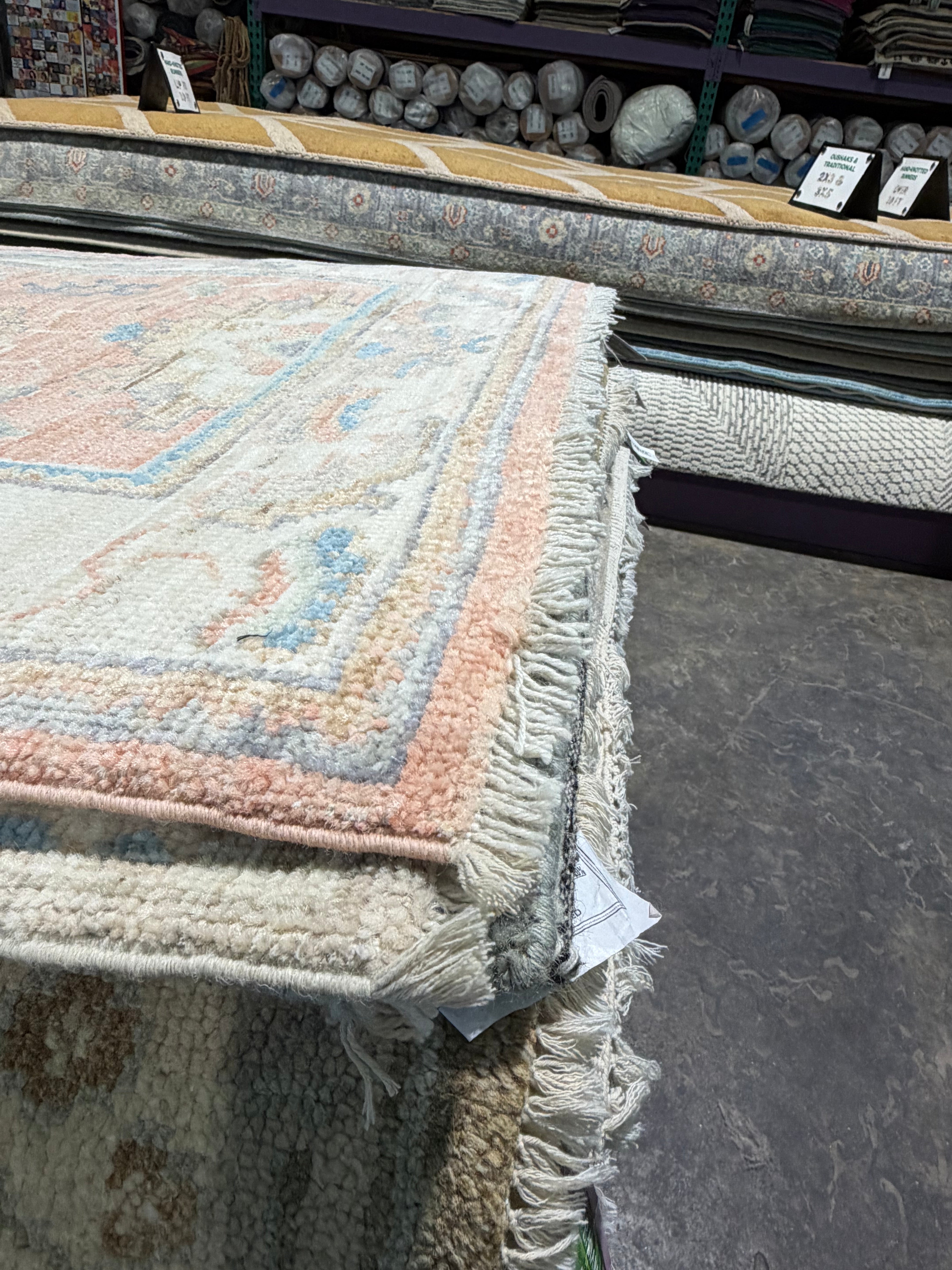 Emily Cooper 2.9x9.5 Orange Afghani Whitewashed Oushak Runner