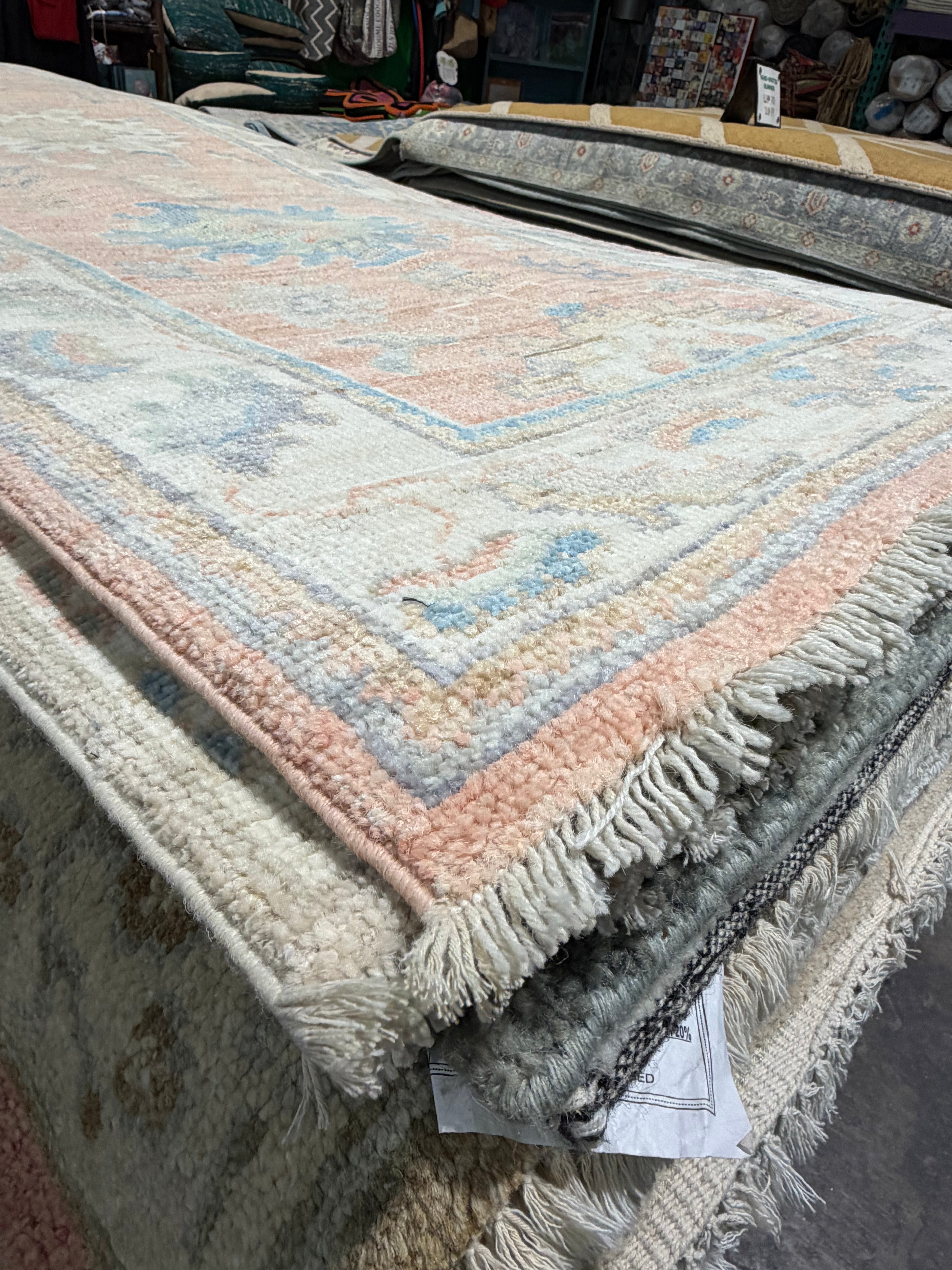 Emily Cooper 2.9x9.5 Orange Afghani Whitewashed Oushak Runner