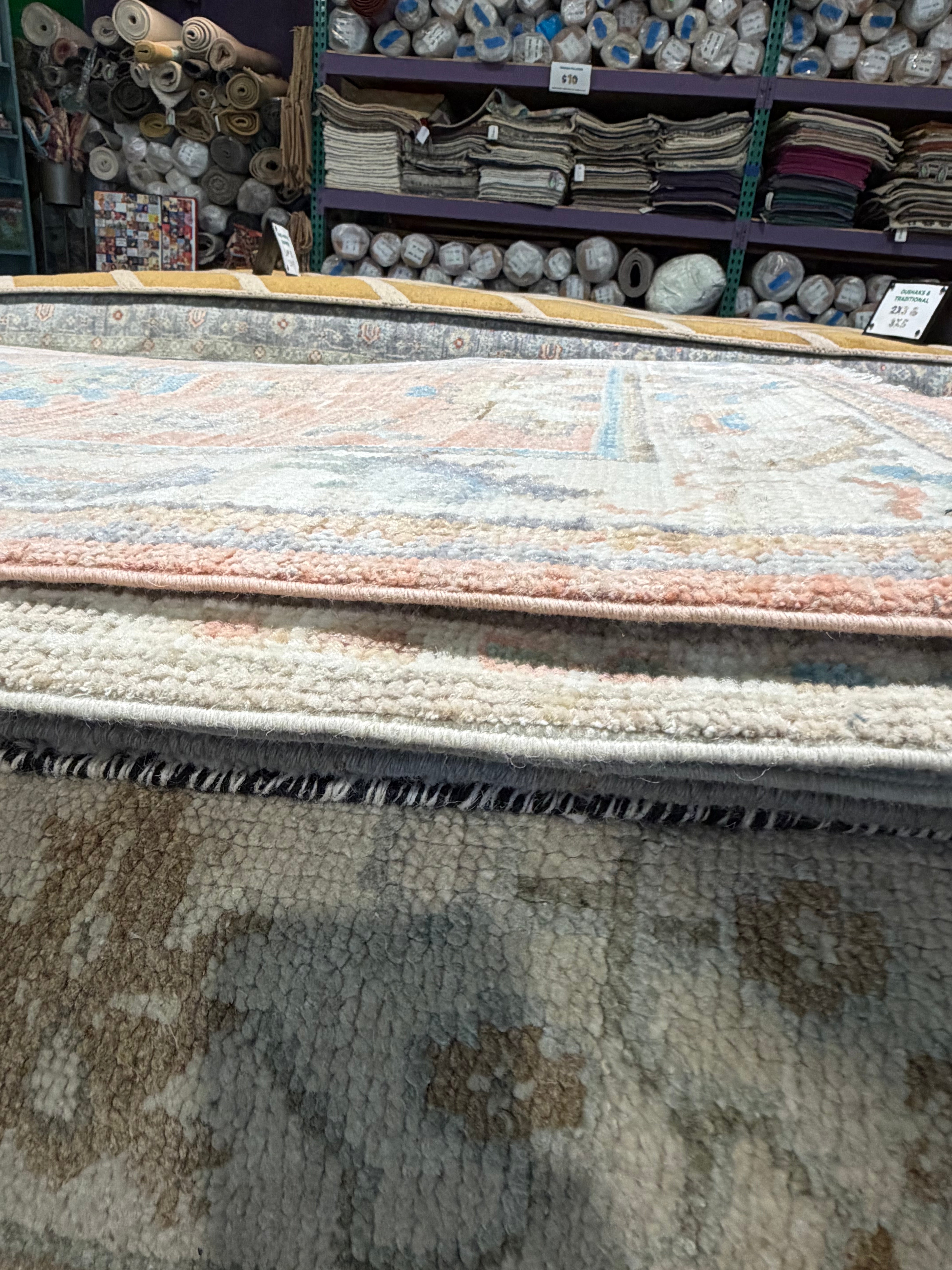 Emily Cooper 2.9x9.5 Orange Afghani Whitewashed Oushak Runner