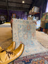 Kate Lanier 2x2.11 Blue Afghani Whitewashed Oushak