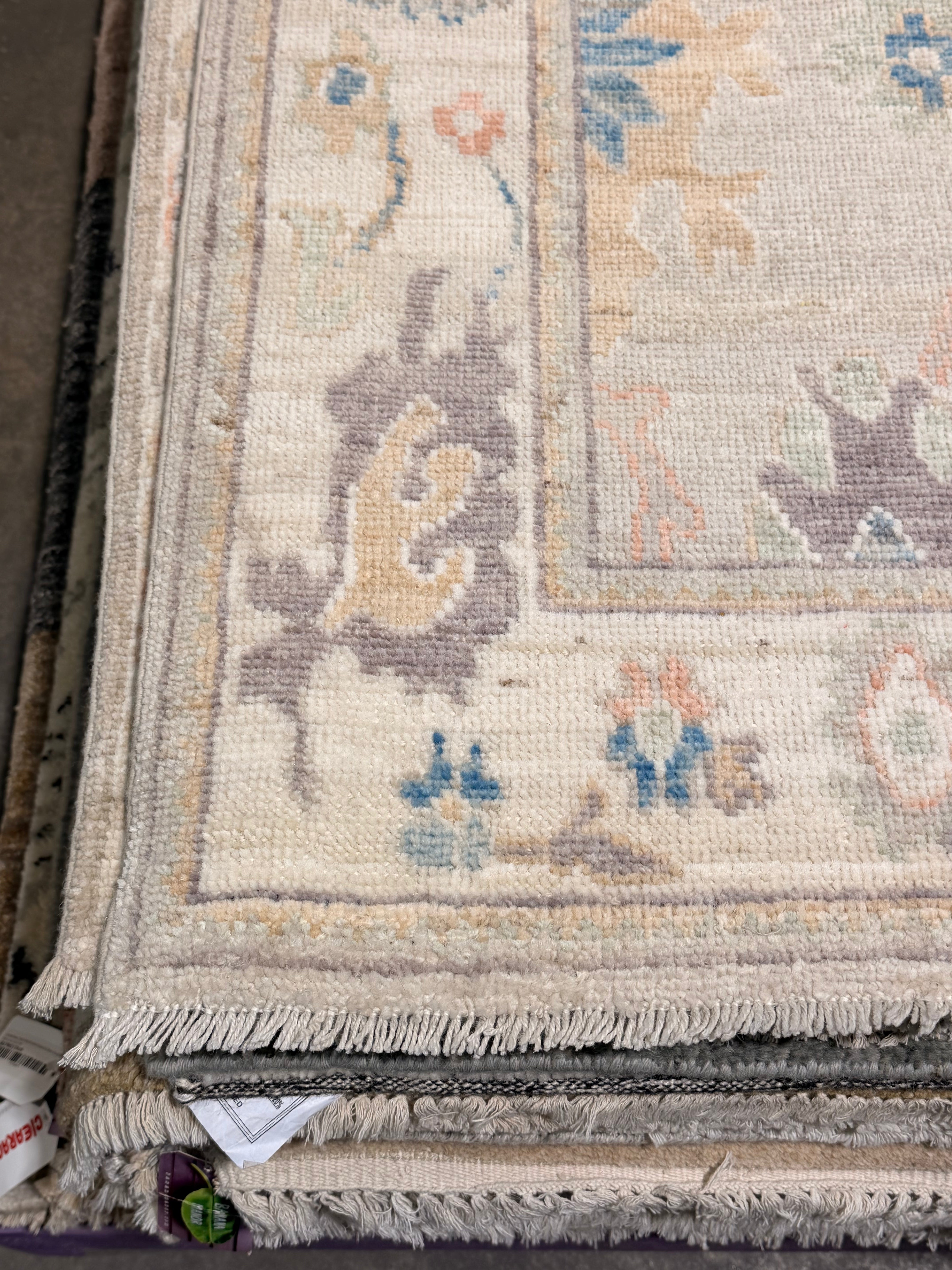 Alexandra 2.8x8 Multicolor Afghani Whitewashed Oushak Runner