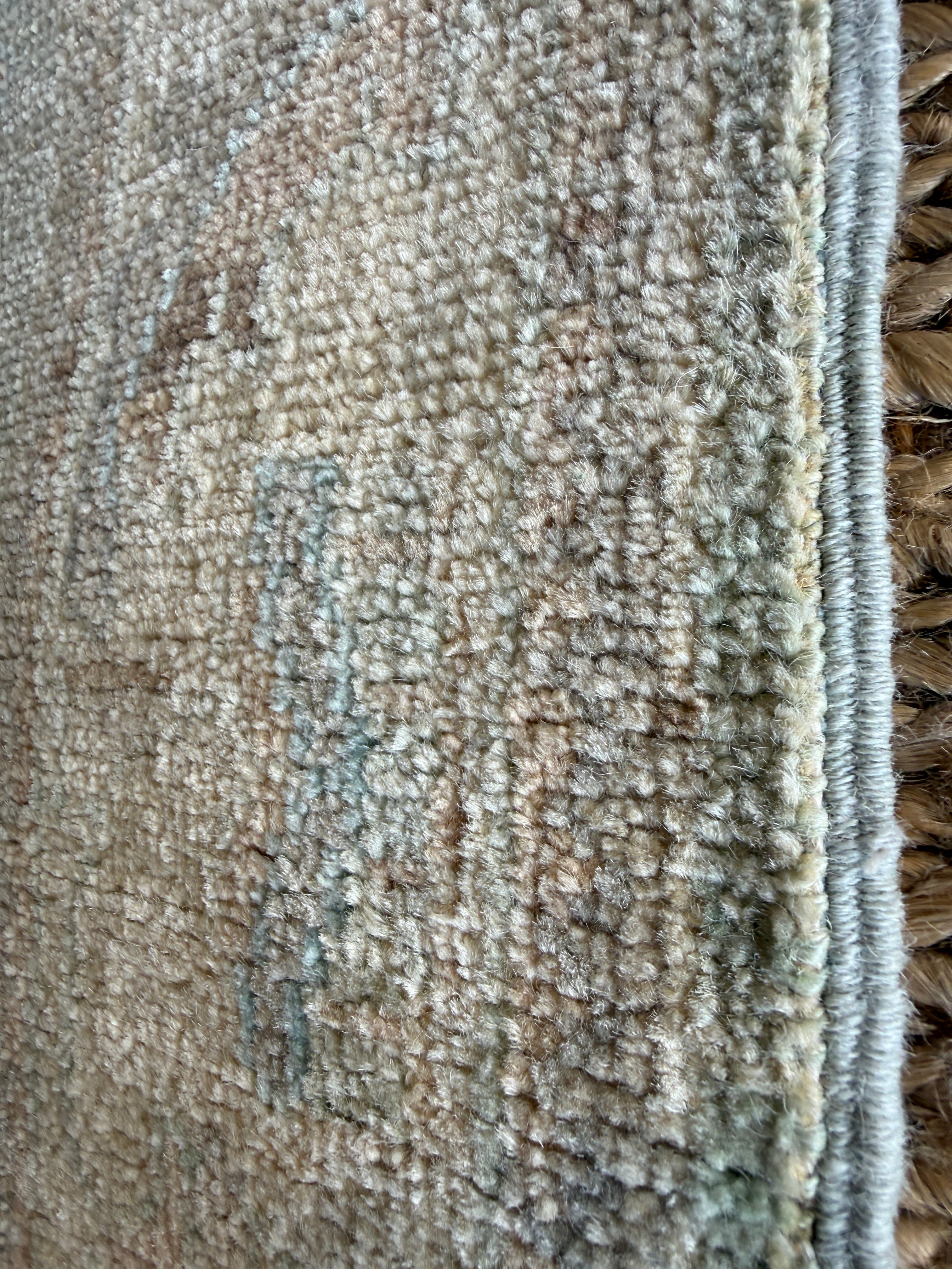 Ariella Ezekiel 2.9x4.2 Light Blue Afghani Whitewashed Oushak