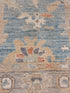 Carlson Young 2.8x7.8 Blue Afghani Whitewashed Oushak Runner
