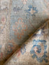 America Olivo 2.8x4.3 Light Blue Afghani Whitewashed Oushak