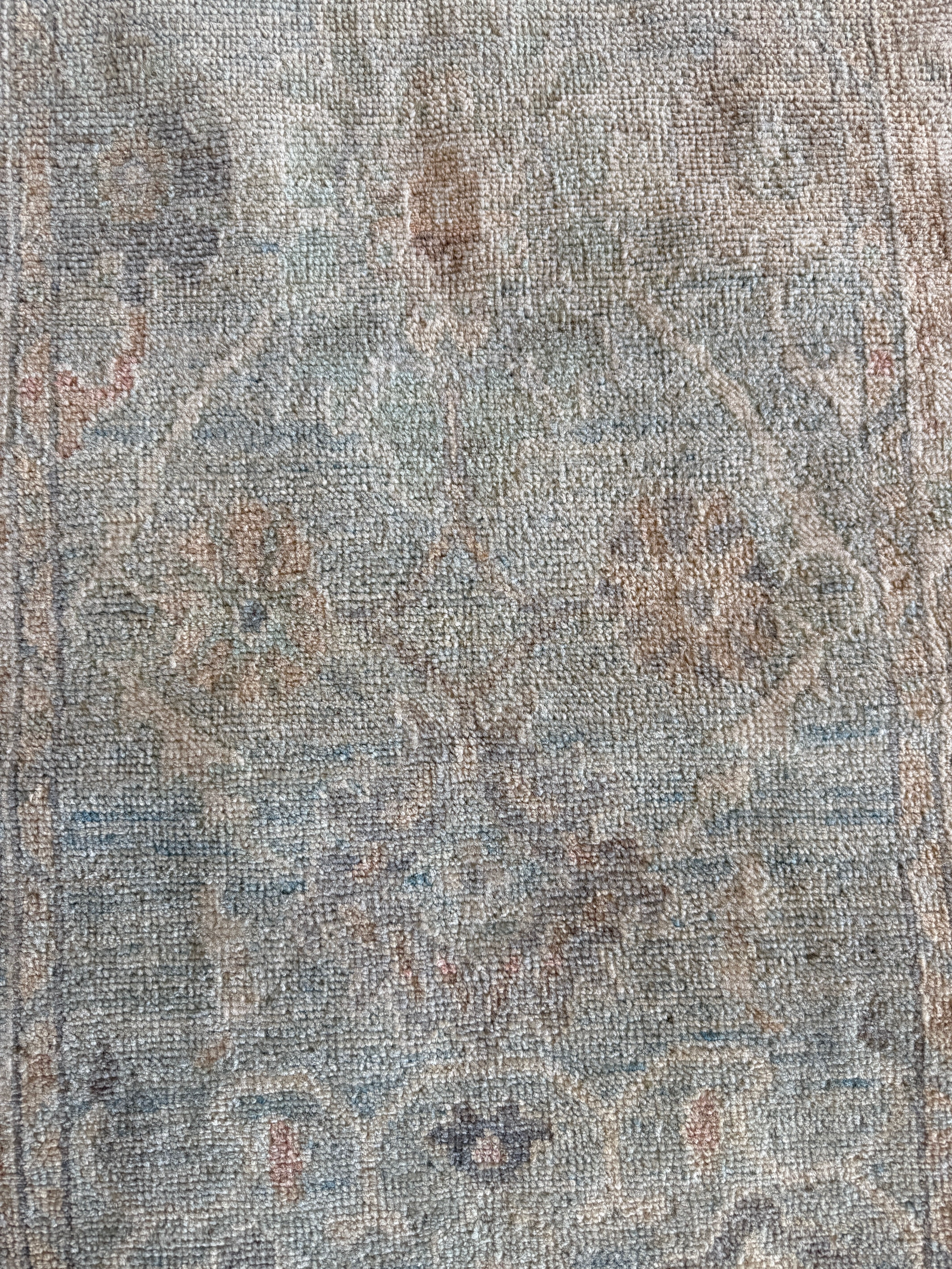 Maddie Rawlins 2.9x10 Light Blue Afghani Whitewashed Oushak Runner