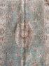 Zoe Saldana 2.10x4.1 Colorful Afghani Whitewashed Oushak