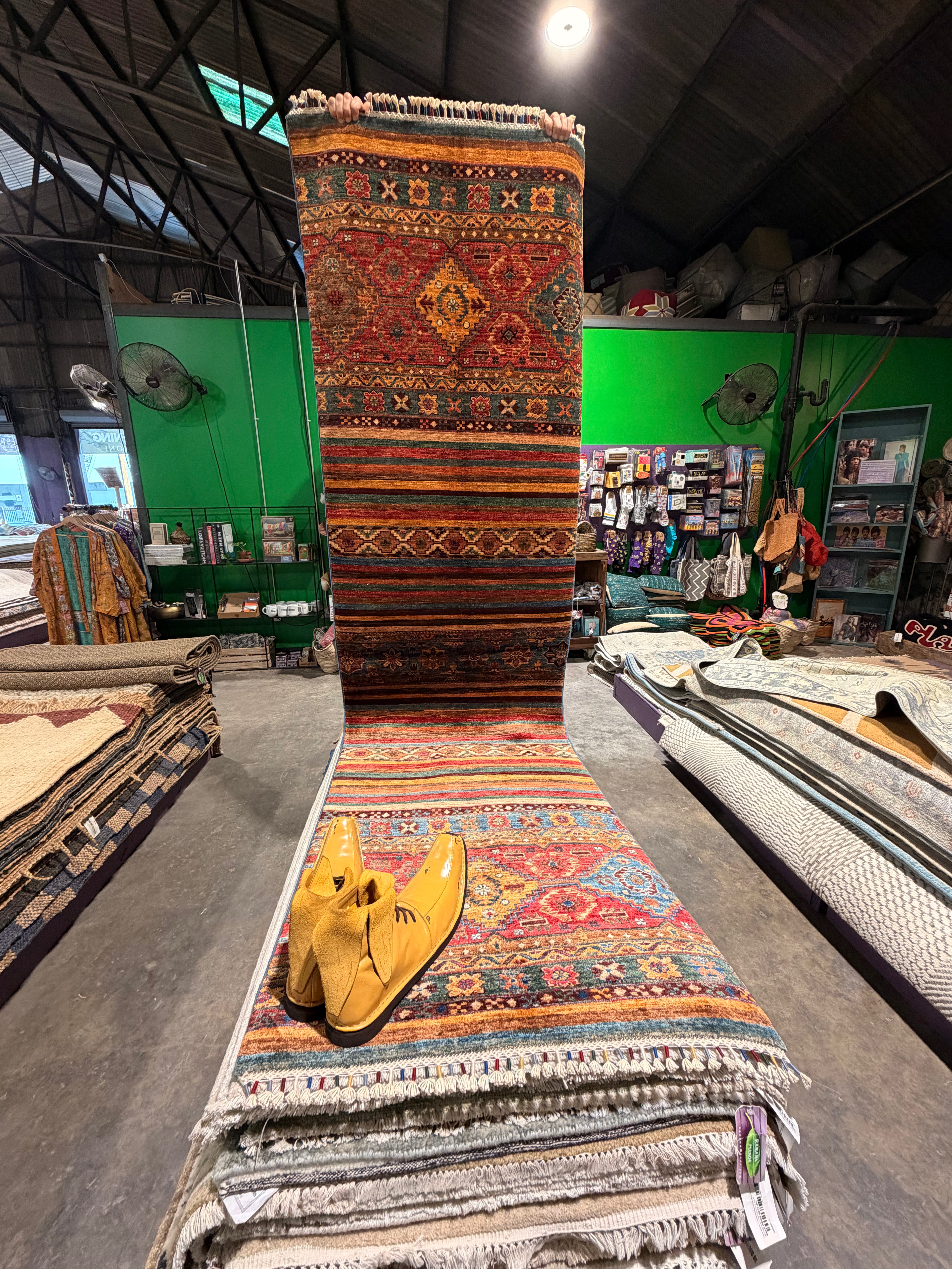 Christina Ochoa 2.8x9.9 Red Afghani Khorjin Runner