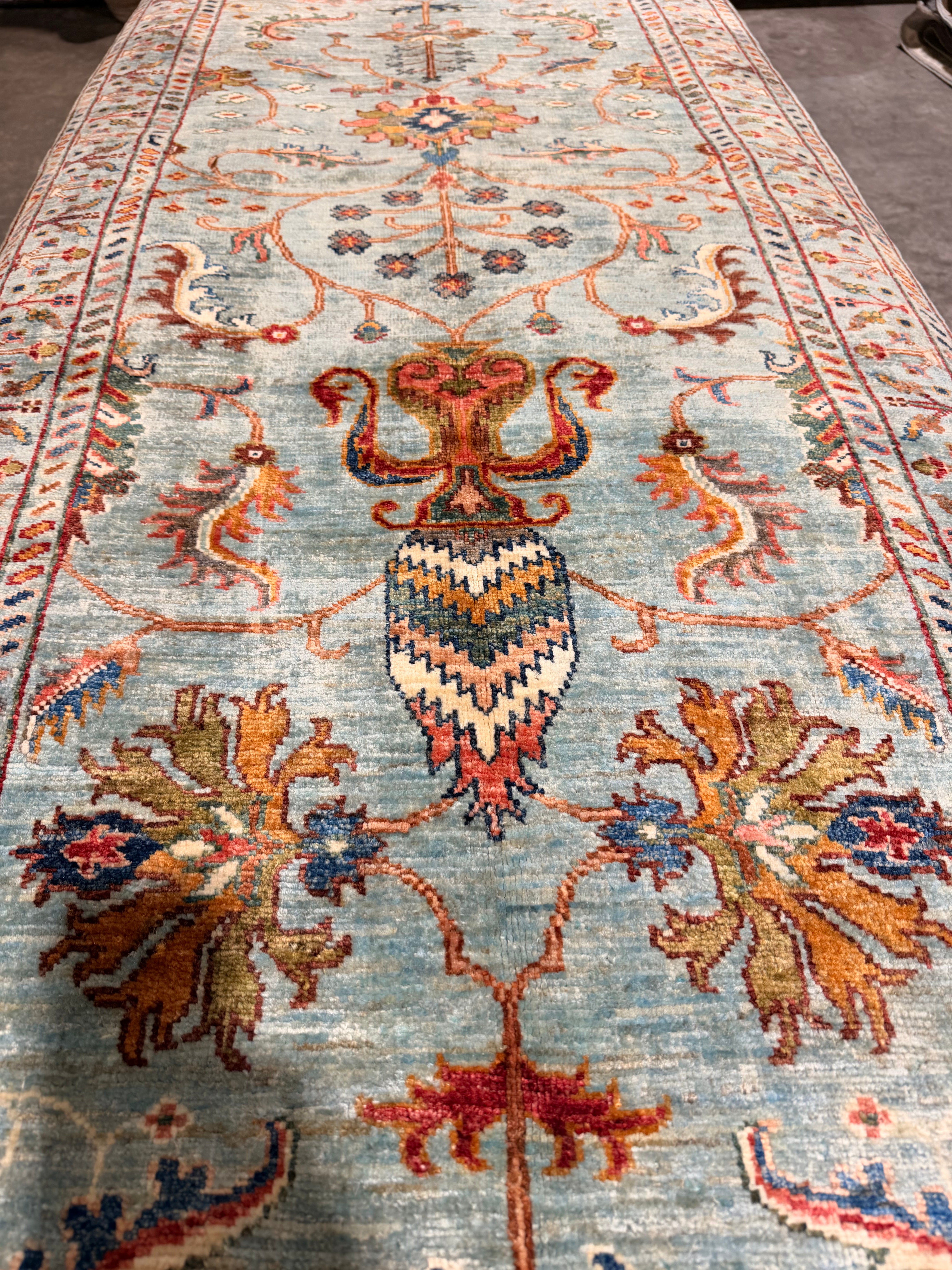 Emily Deschanel 2.10x10 Blue Afghani Sultani Runner