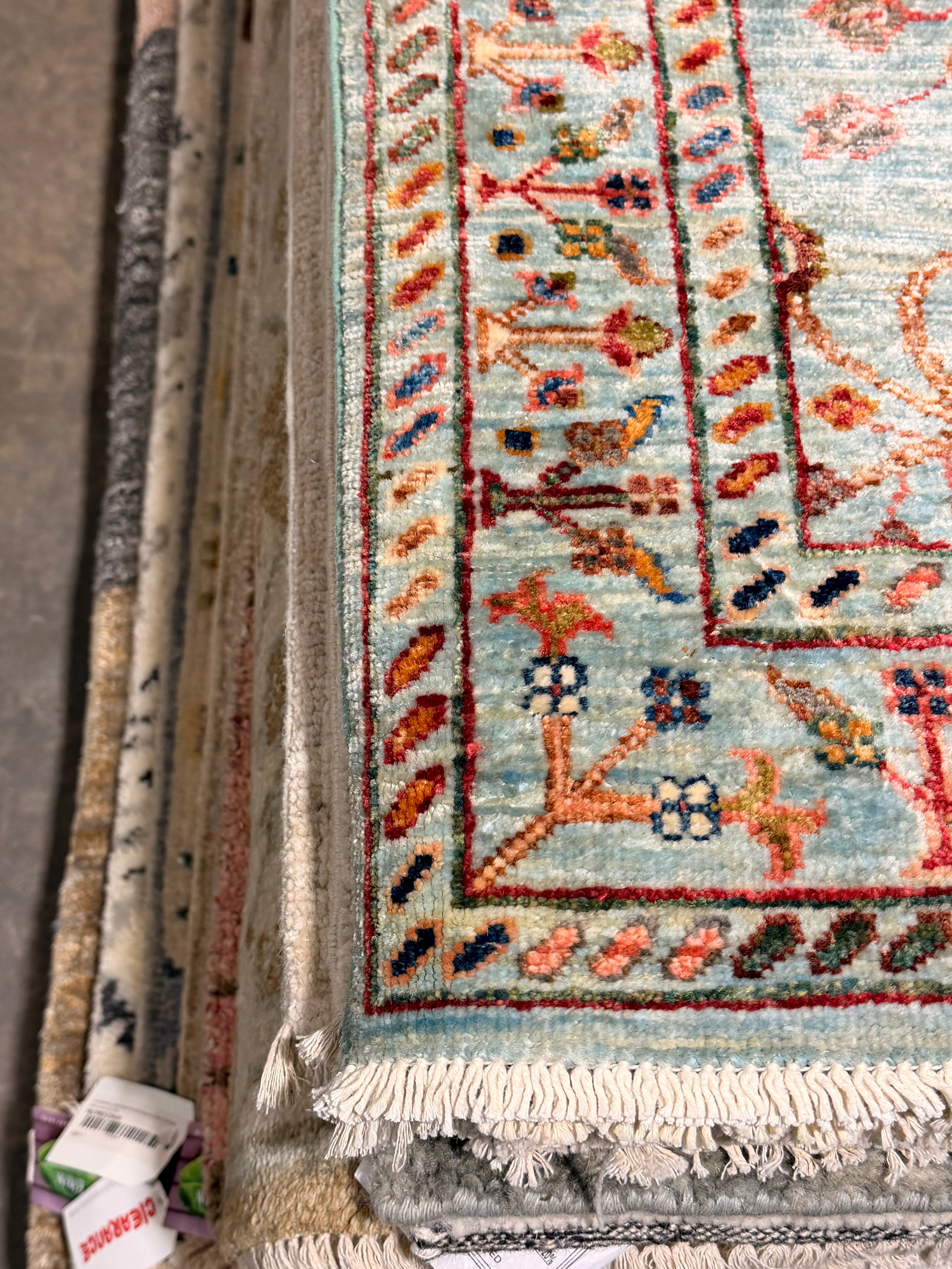 Emily Deschanel 2.10x10 Blue Afghani Sultani Runner