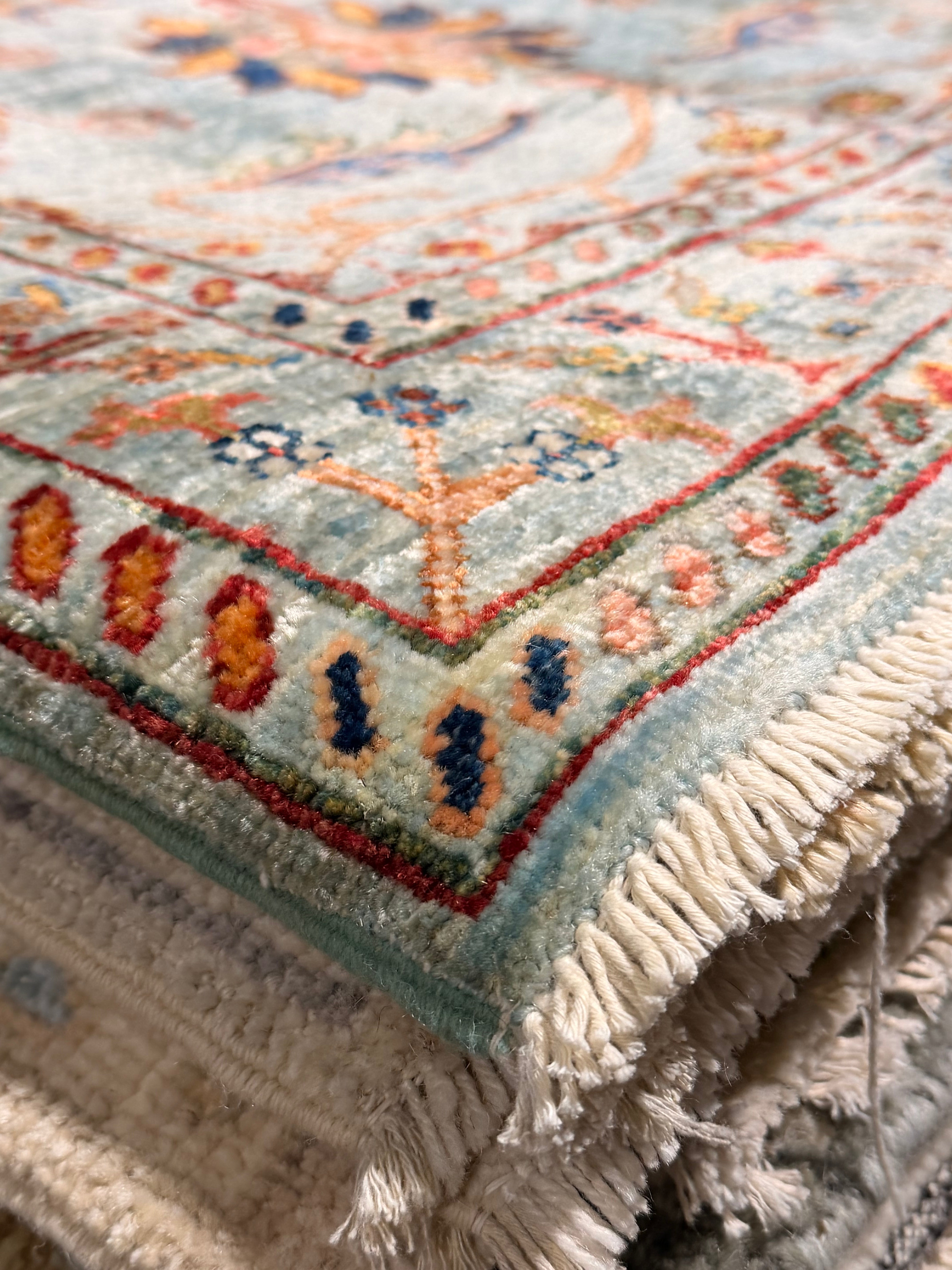 Emily Deschanel 2.10x10 Blue Afghani Sultani Runner