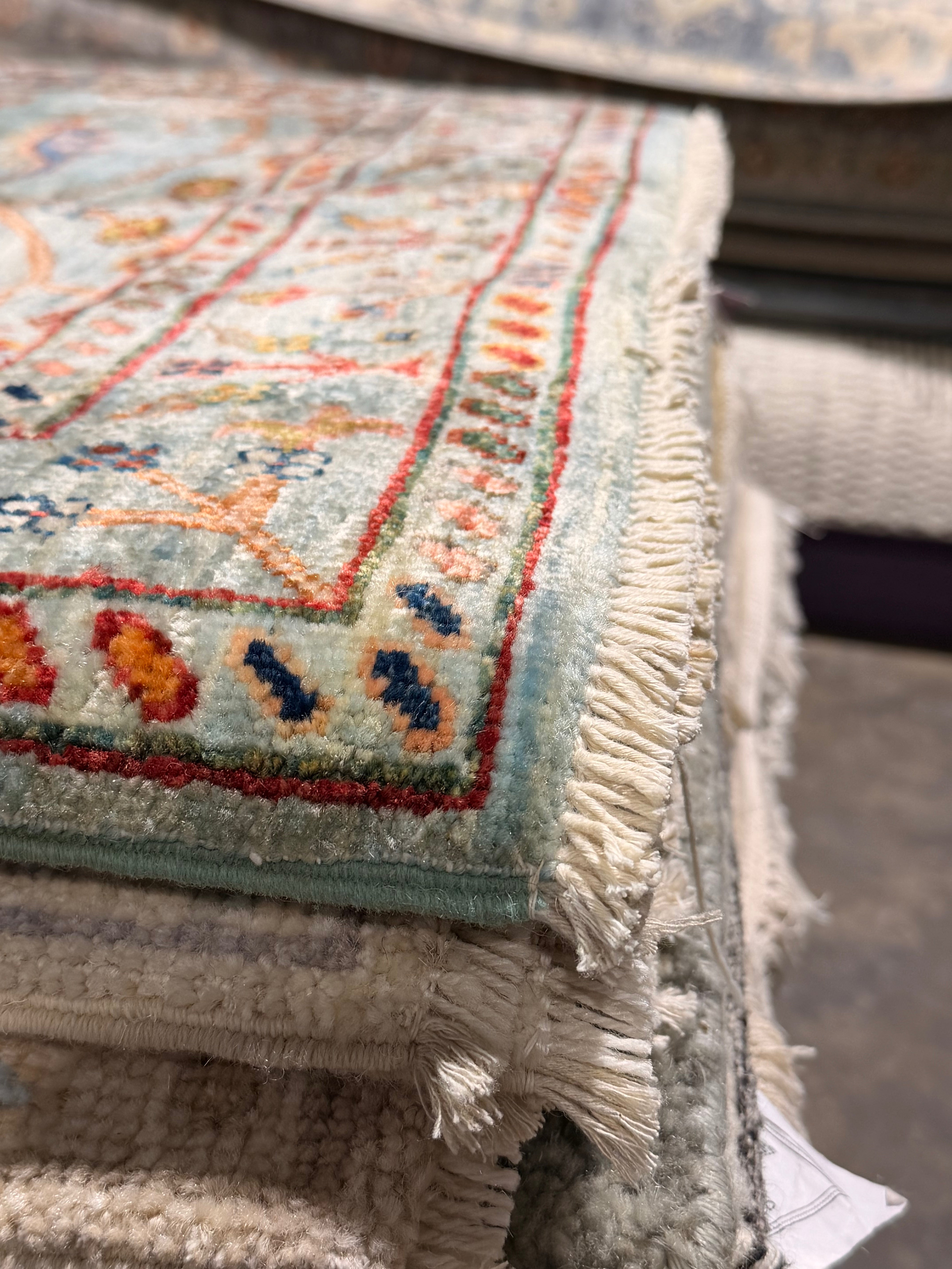 Emily Deschanel 2.10x10 Blue Afghani Sultani Runner