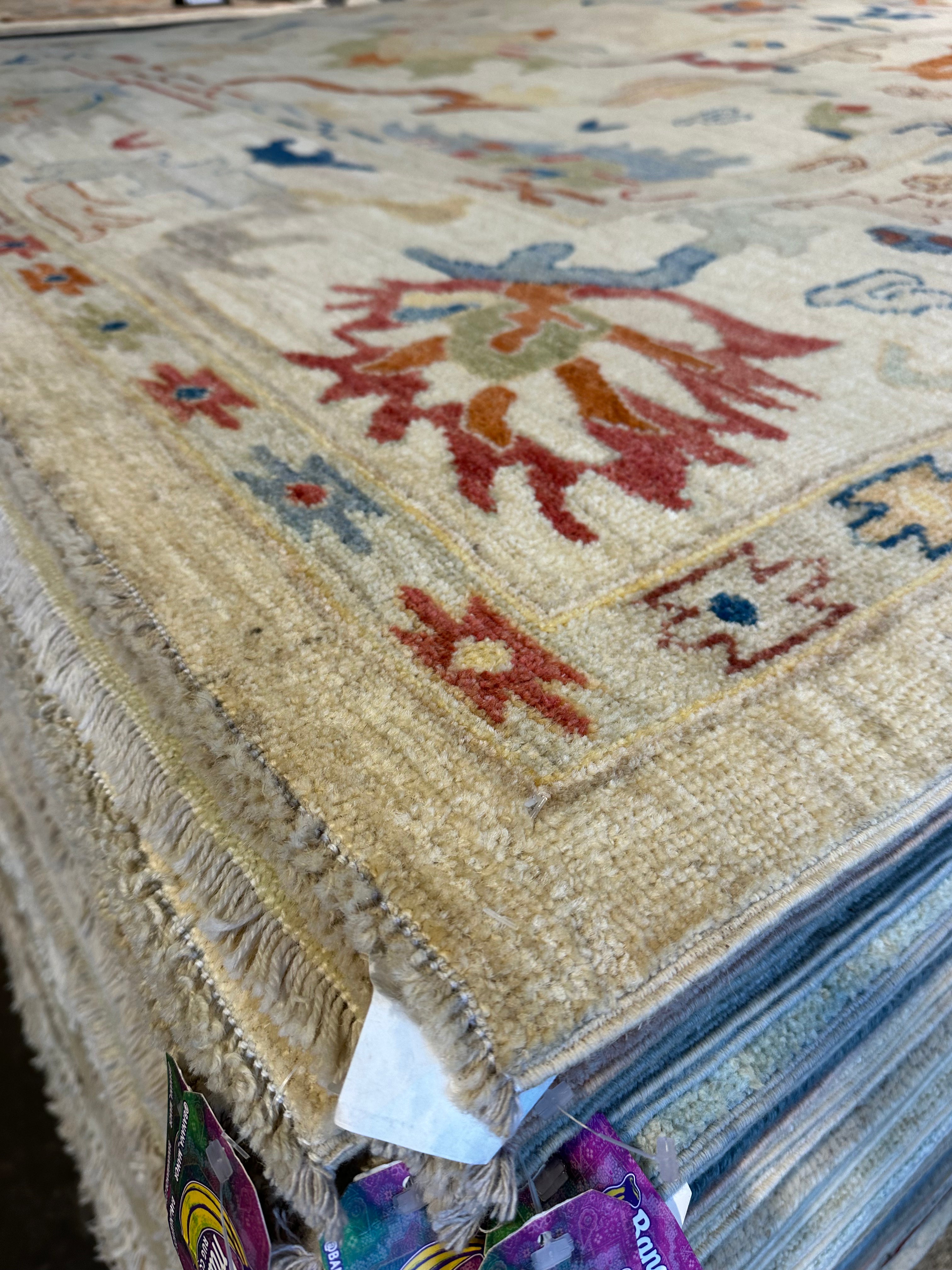 Cay Templeton 9.9x13.6 Afghani Colorful Oushak