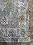 Hazel Graye 4x5.11 Grey & Blue Afghani Whitewashed Oushak