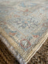Althea Lee 3.11x5.11 Blue & Pink Afghani Whitewashed Oushak