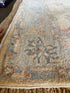 Althea Lee 3.11x5.11 Blue & Pink Afghani Whitewashed Oushak