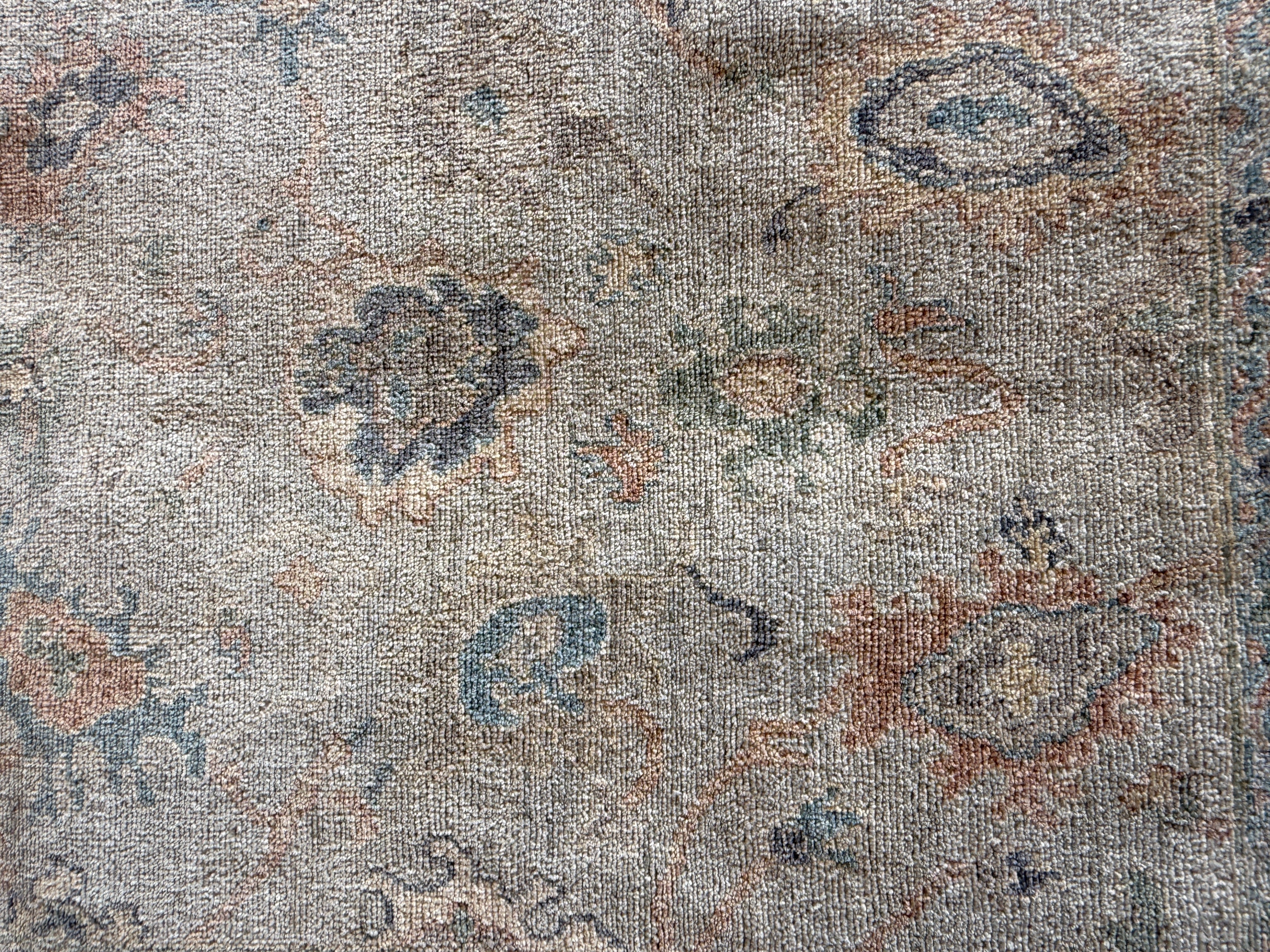 Susana Gibb 4x6 Blue Afghani Whitewashed Oushak