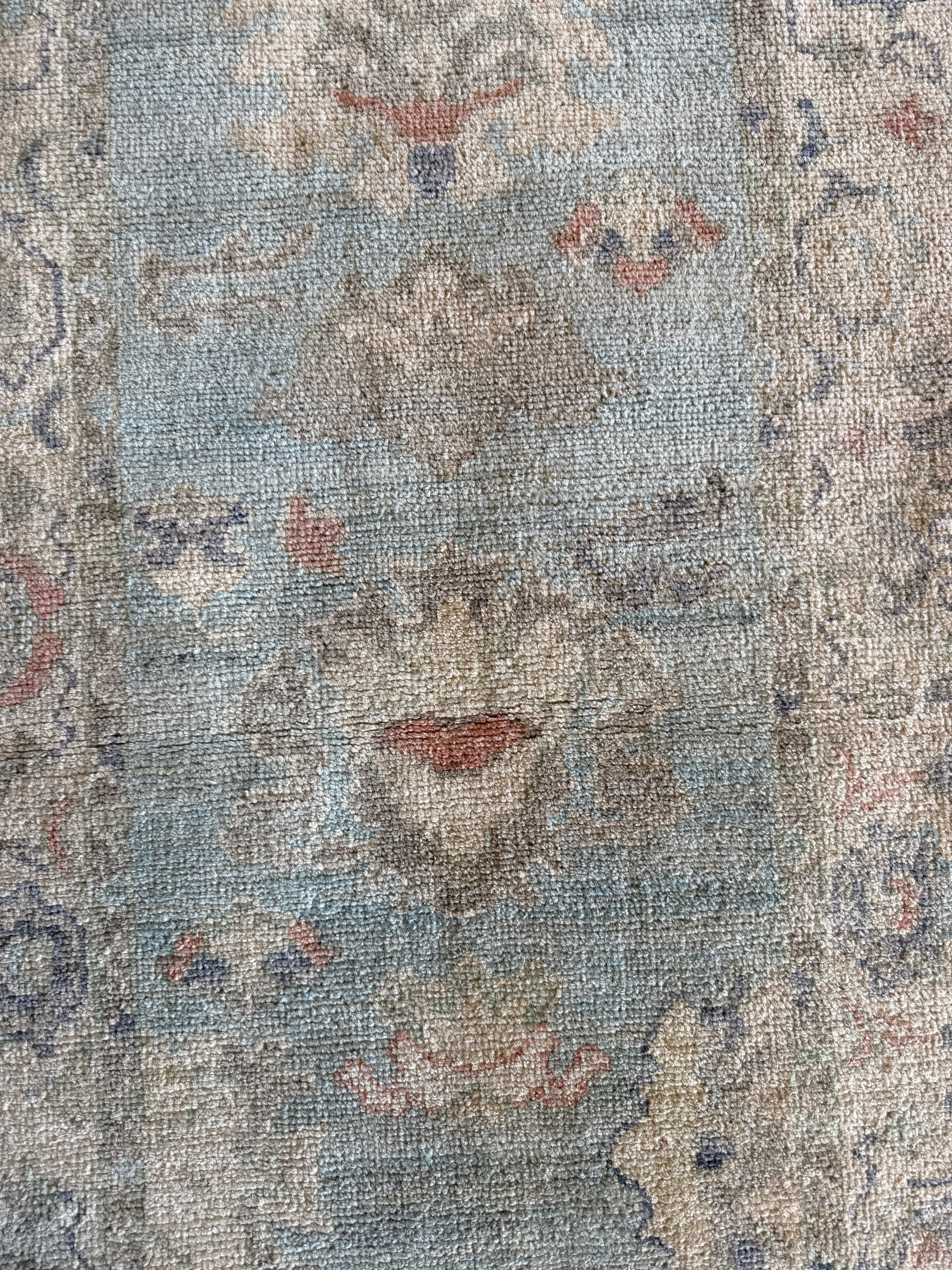 Maddie Mooregan 2.7x9.4 Blue Afghani Whitewashed Oushak Runner