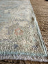 Maddie Mooregan 2.7x9.4 Blue Afghani Whitewashed Oushak Runner