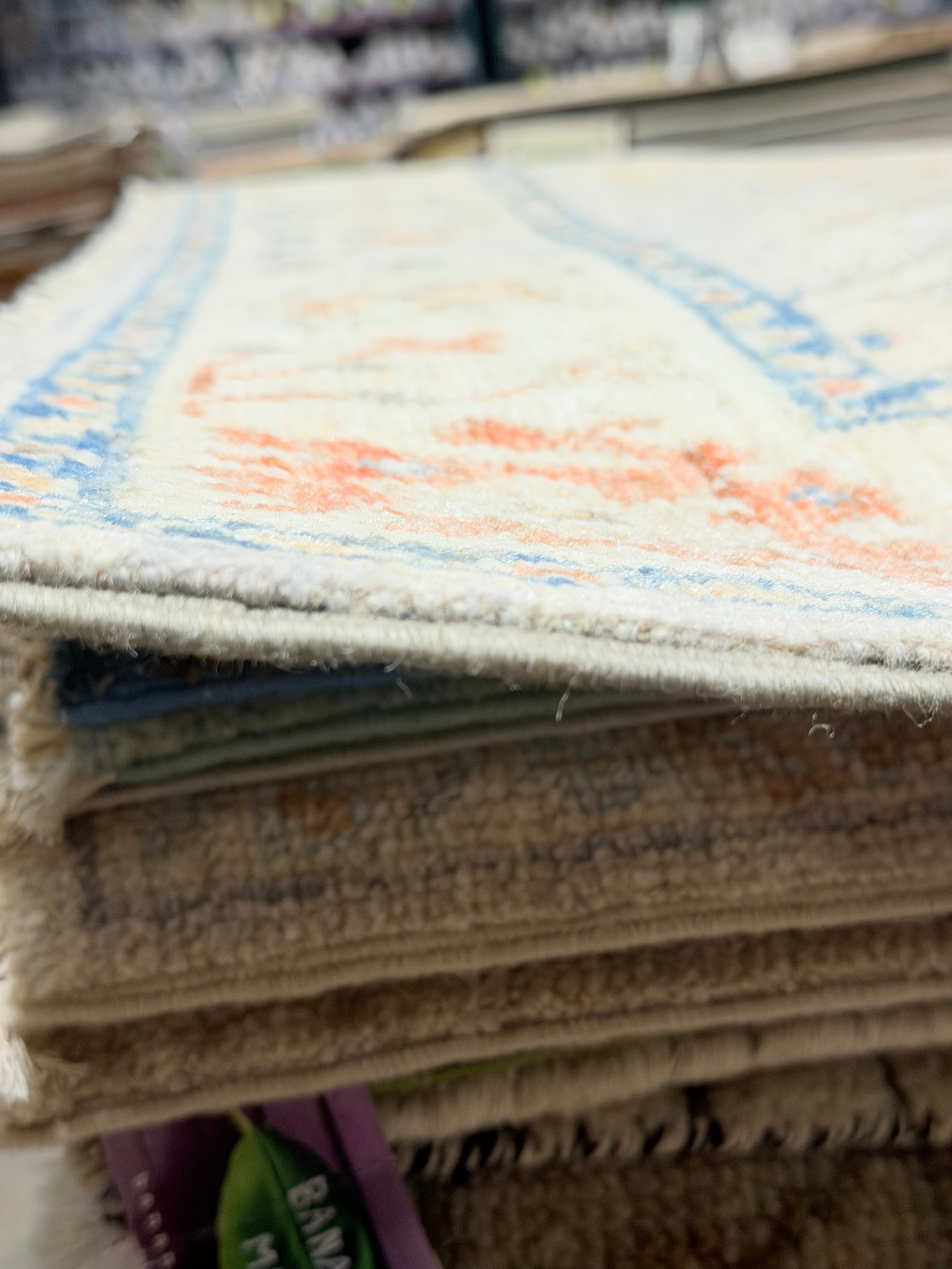 Kate Walsh 3.10x6 Blue Afghani Whitewashed Oushak