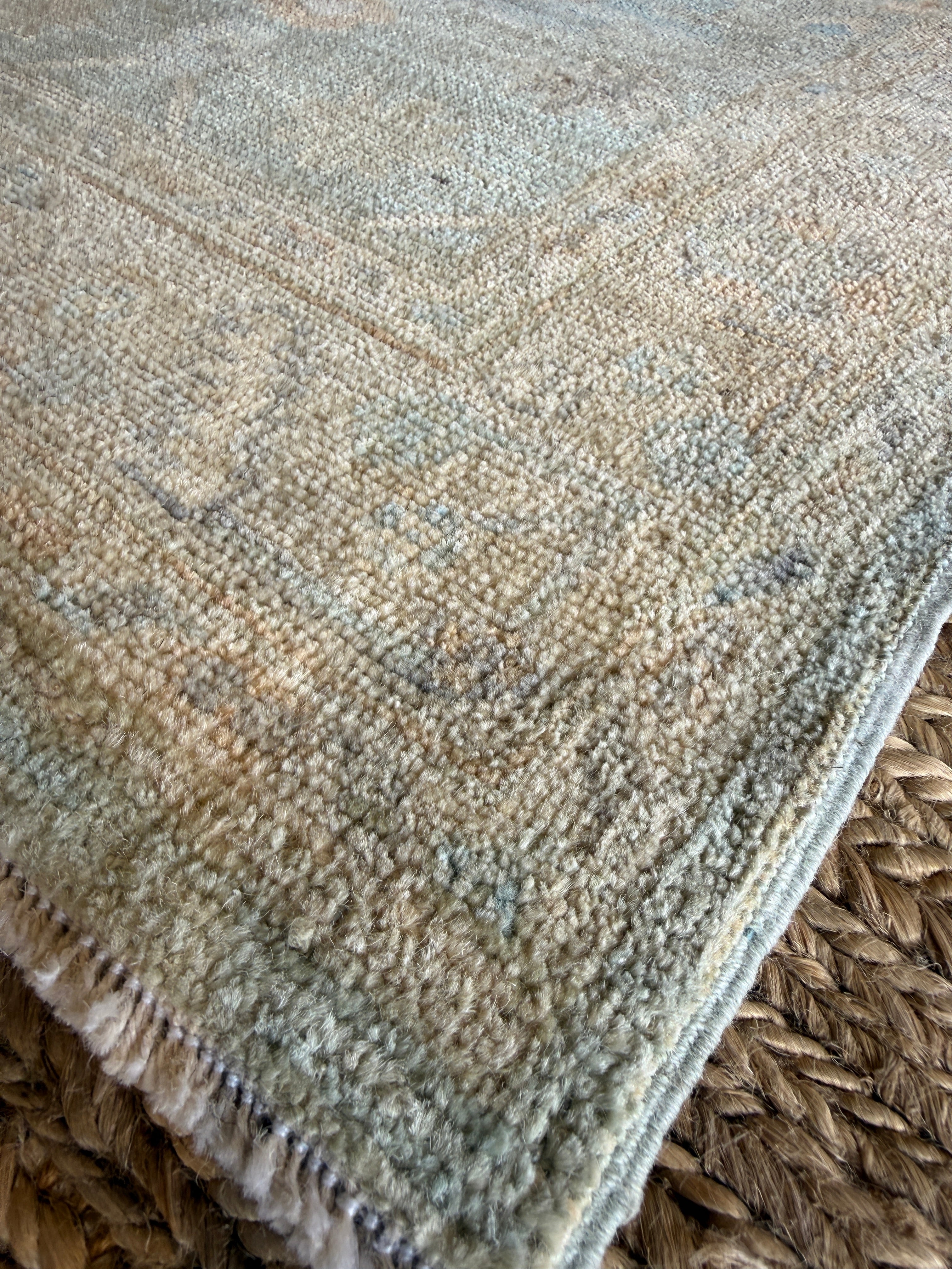 Michele Ammon 2.4x5.1 Blue Afghani Whitewashed Oushak