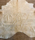 Solid Light Beige Cowhide Rug 5.10x6.10