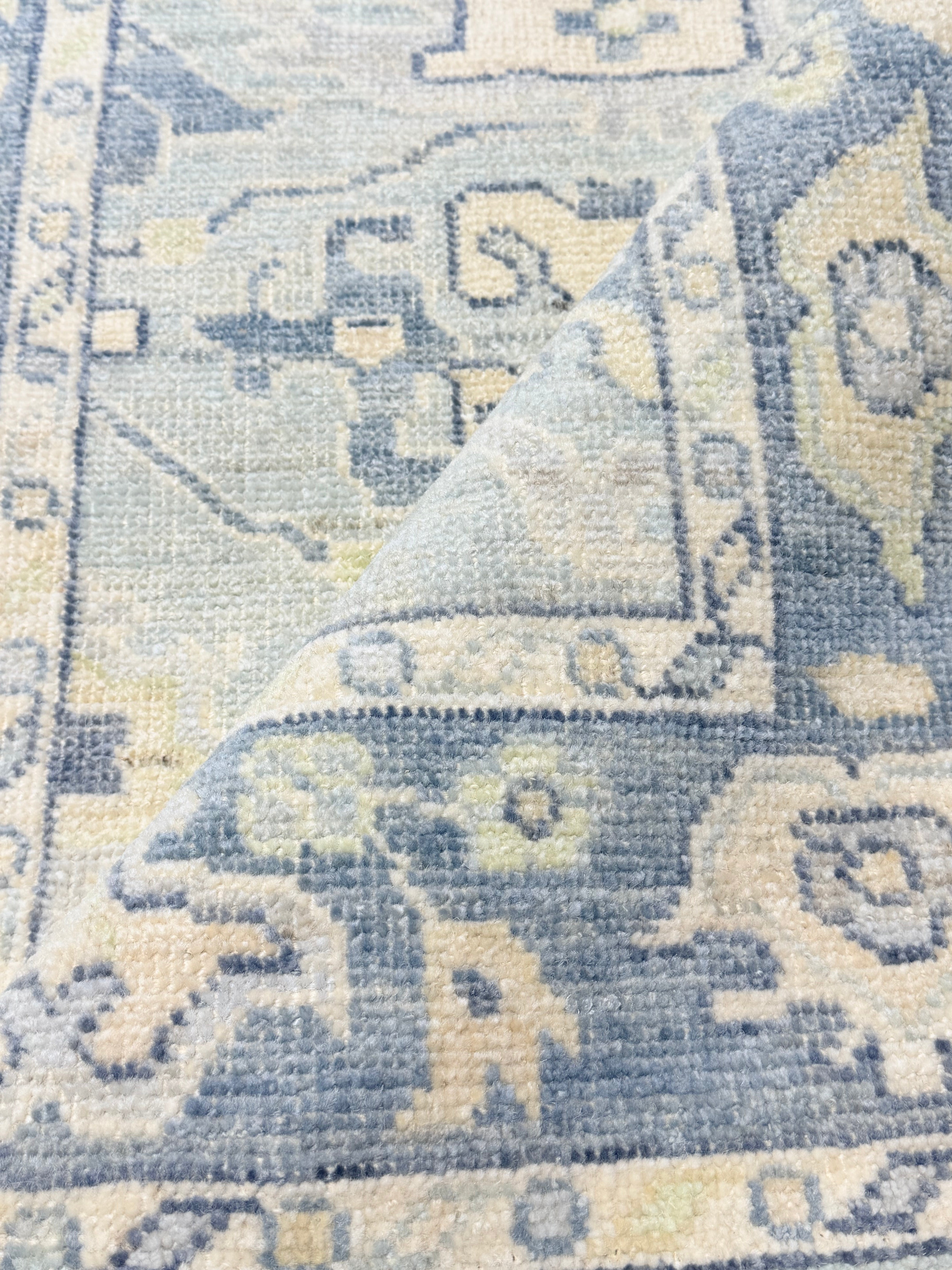 Ashley Park 2.11x11.10 Blue Afghani Whitewashed Oushak Runner