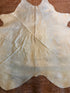 Beige White6.5x6.5  Regular Cowhide Rug