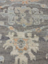 Thalia Besson 2.11x18.2 Grey  and Blue Afghani Whitewashed Oushak Runner