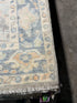 Thalia Besson 2.11x18.2 Grey  and Blue Afghani Whitewashed Oushak Runner