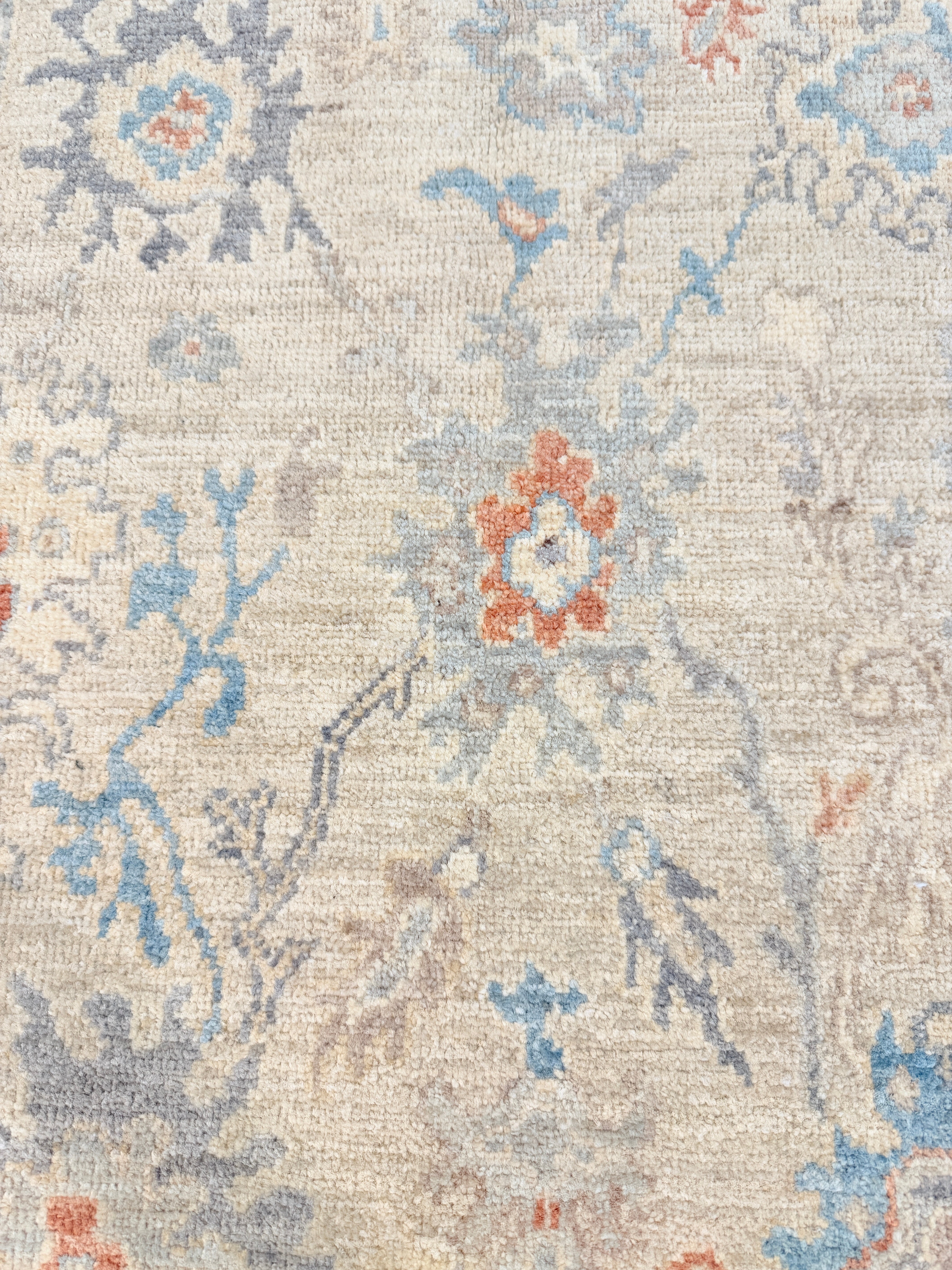 Vickie Rawlins 3x5 Cream Afghani Whitewashed Oushak