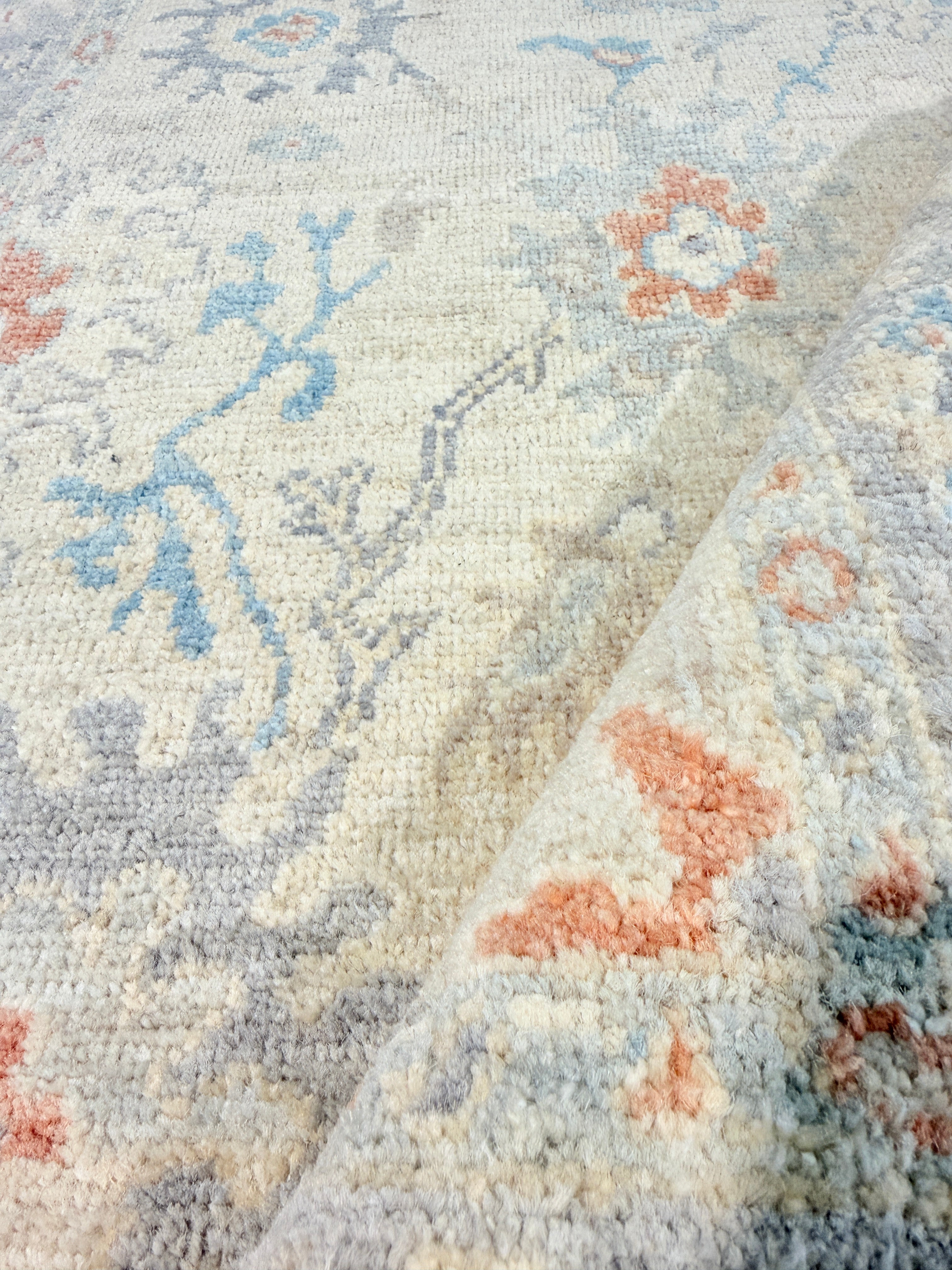 Vickie Rawlins 3x5 Cream Afghani Whitewashed Oushak
